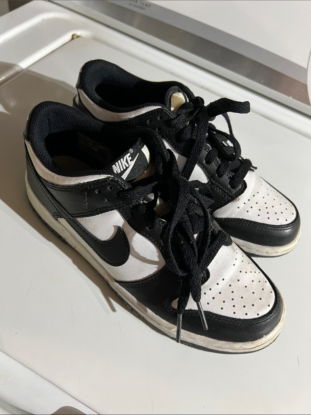 Nike Kids Black and White Skate-Style Sneakers